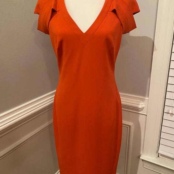 NWT Badgley Mischka Coral Dress, Size 6 - Picture 2 of 10